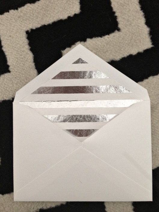 finished envelope liner